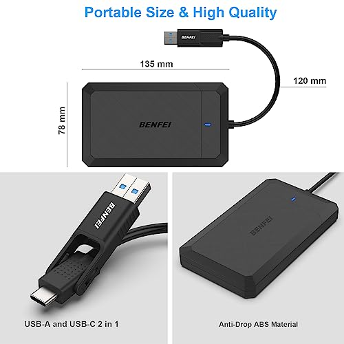 Thumbnail 5 de BENFEI Carcasa SSD 2,5" USB-C 5 Gbps