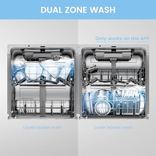 Thumbnail 10 de COMFEE' Fully Integrated Dishwasher, 14 Place Settings, Wi-Fi and Auto Door Drying