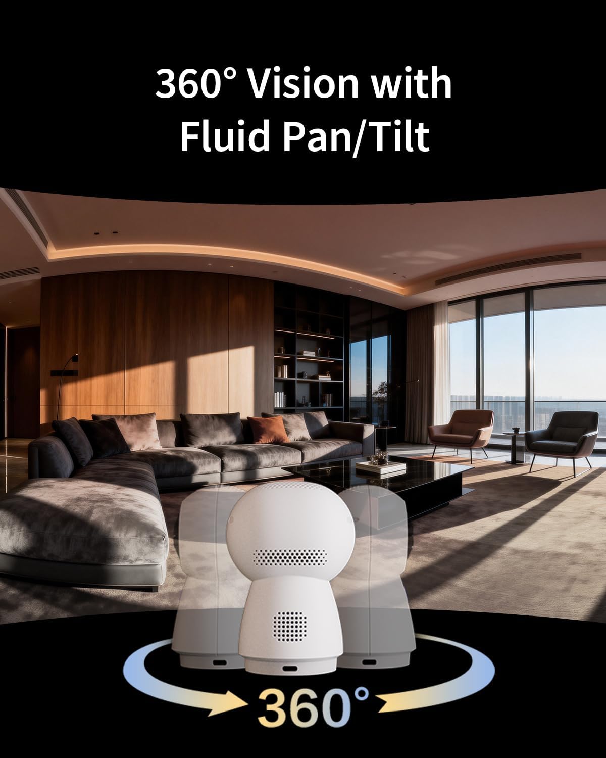 Detalle de Aqara G350 : Caméra PTZ 4K avec hub Thread/Zigbee et suivi automatique