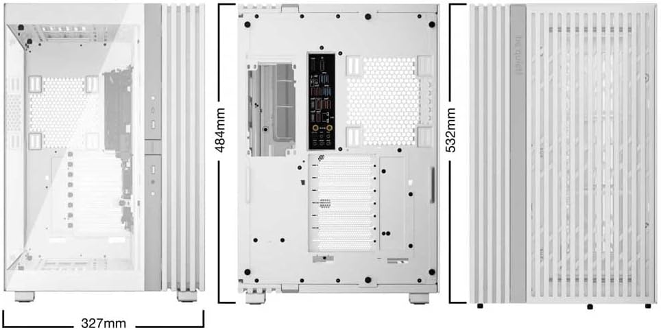 Detalle de be quiet! Light Base 900 DX LGT-BSE-900/DX/WH フルタワーPCケース 白・ピラーレス・ファンレス