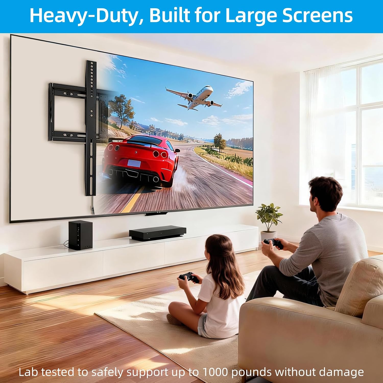 Thumbnail 5 de HOME VISION Ultra Heavy-Duty TV Wall Mount 215 kg