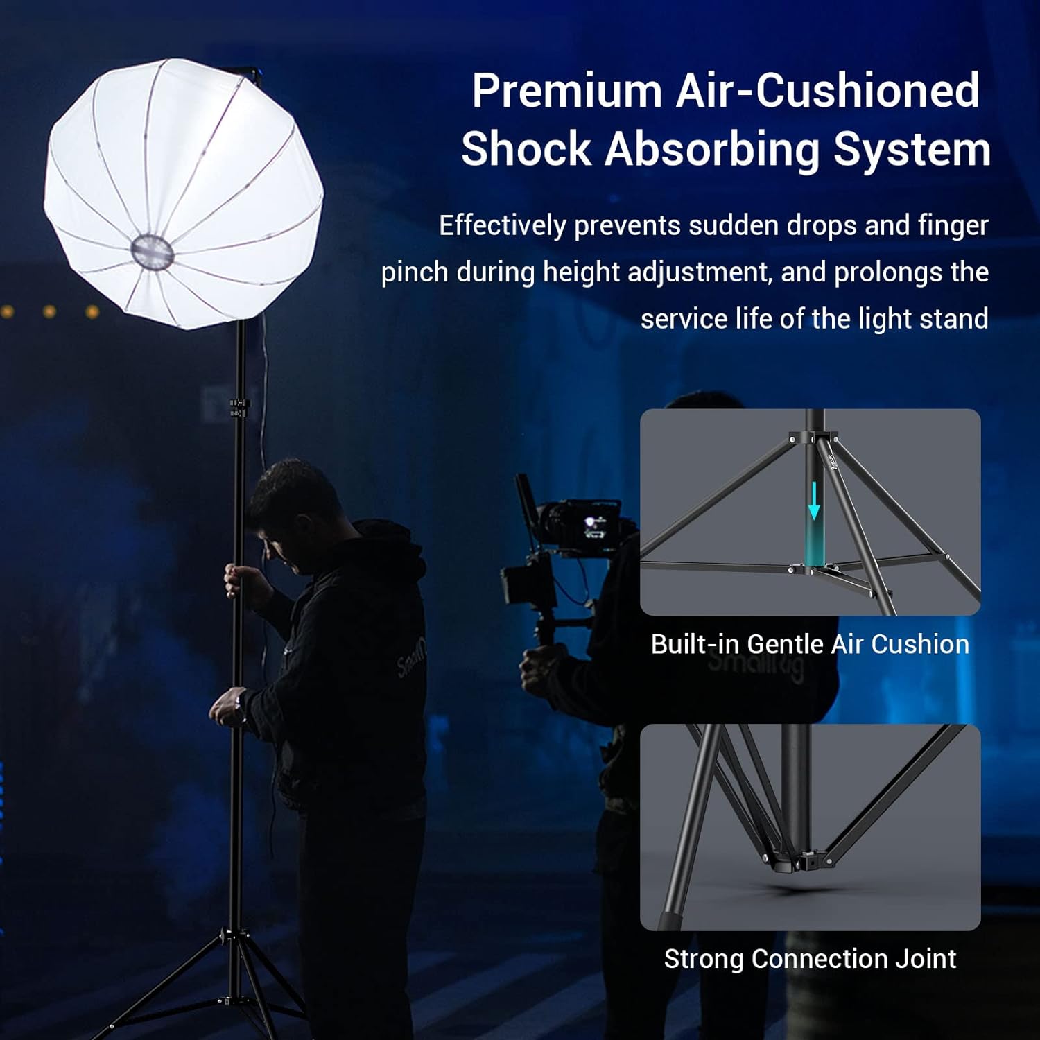 Thumbnail 2 de SmallRig RA-S280-3736: 110" Air-Cushioned Light Stand Review