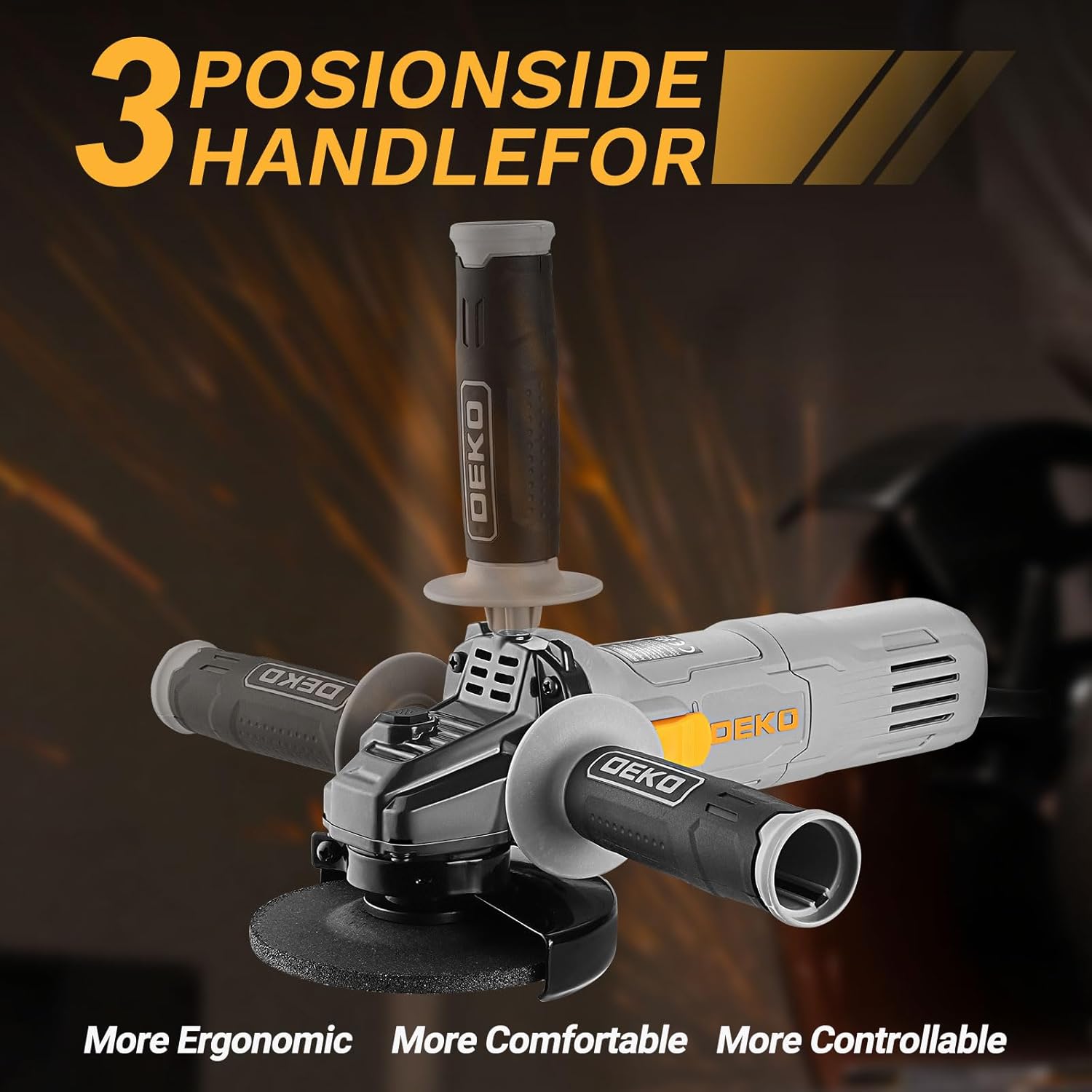 Thumbnail 3 de DEKOPRO 115mm 800W angle grinder