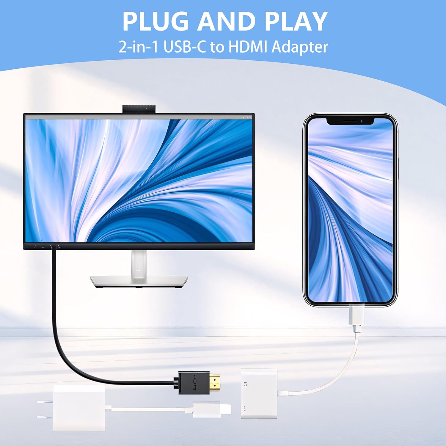 Thumbnail 6 de Kinhaly USB C to HDMI Adapter 4K