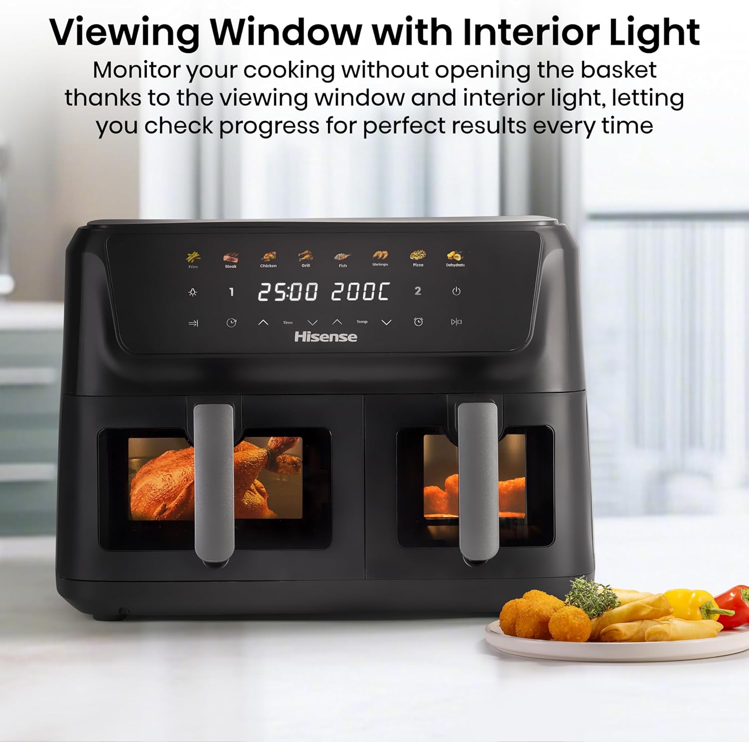 Thumbnail 5 de Hisense 11L Dual Zone Air Fryer 2700W