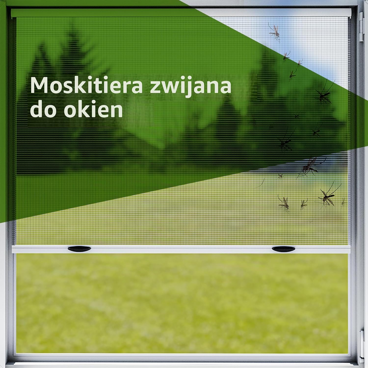 Thumbnail 1 de Amig MR01 – zwijana moskitiera okienna 140 x 140 cm, aluminiowa rama