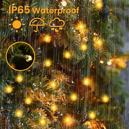 Detalle 1 de POIFL Guirnalda LED para árbol de Navidad, 400 LED y 16 hilos de 2 m