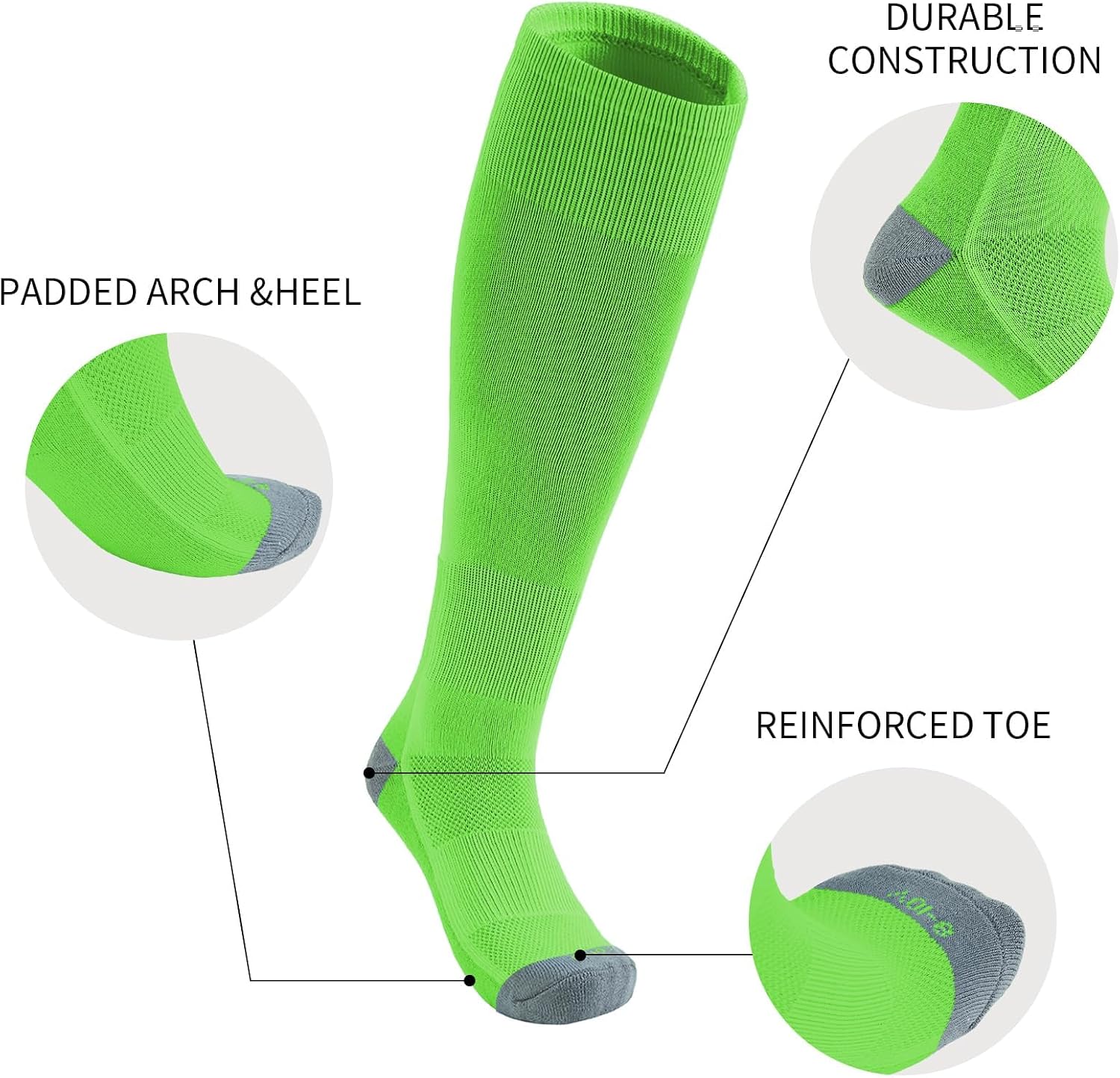Thumbnail 3 de QBK Youth Baseball Socks & Belt Combo Set for Kids (2–16 Years) – Softball/Tee Ball Accessories, Unisex