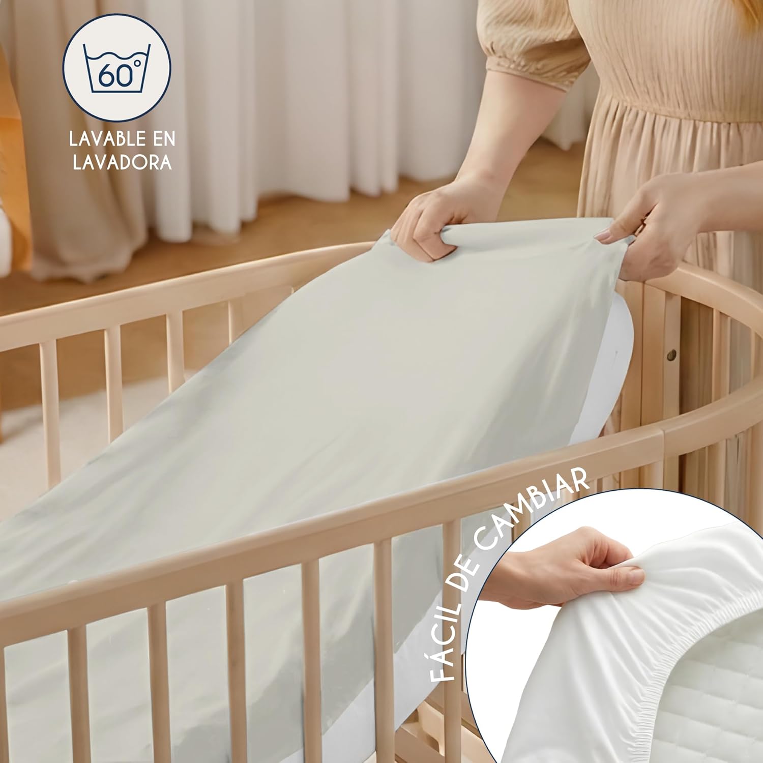 Thumbnail 5 de Dreamzie Juego 2 Sábanas Cuna 40x80 Algodón