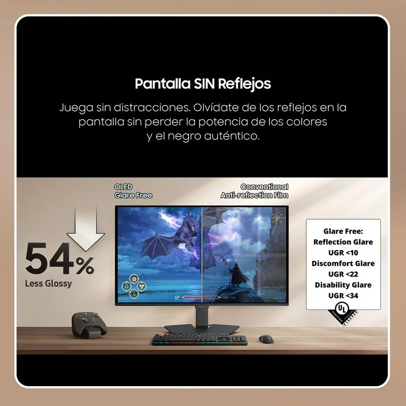 Detalle 2 de Monitor Samsung Odyssey OLED G5 G50SF 27" QHD 180 Hz: ficha de compra y valoración