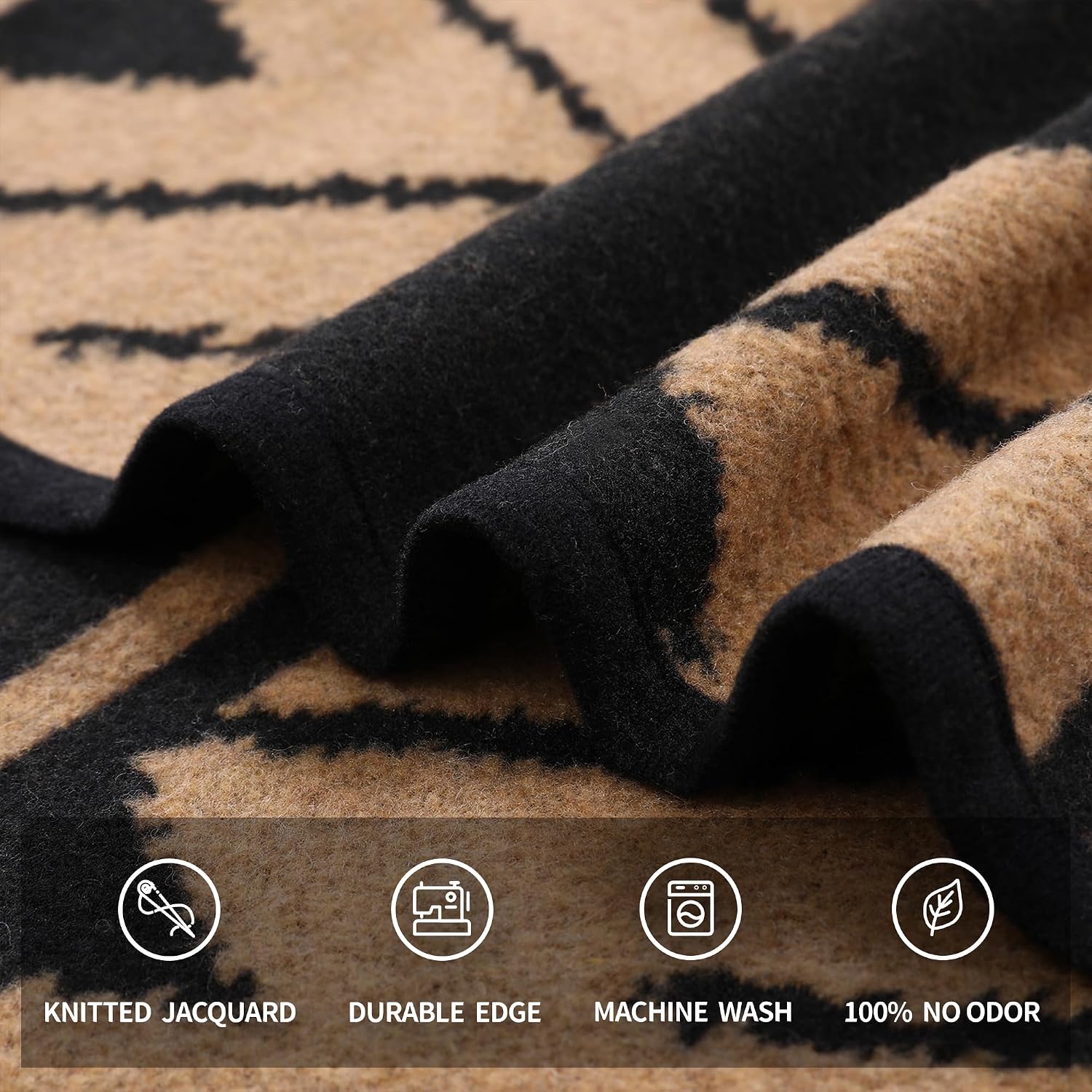 Detalle 2 de Couverture ACUSHLA camping laine mérino 200 x 160 cm
