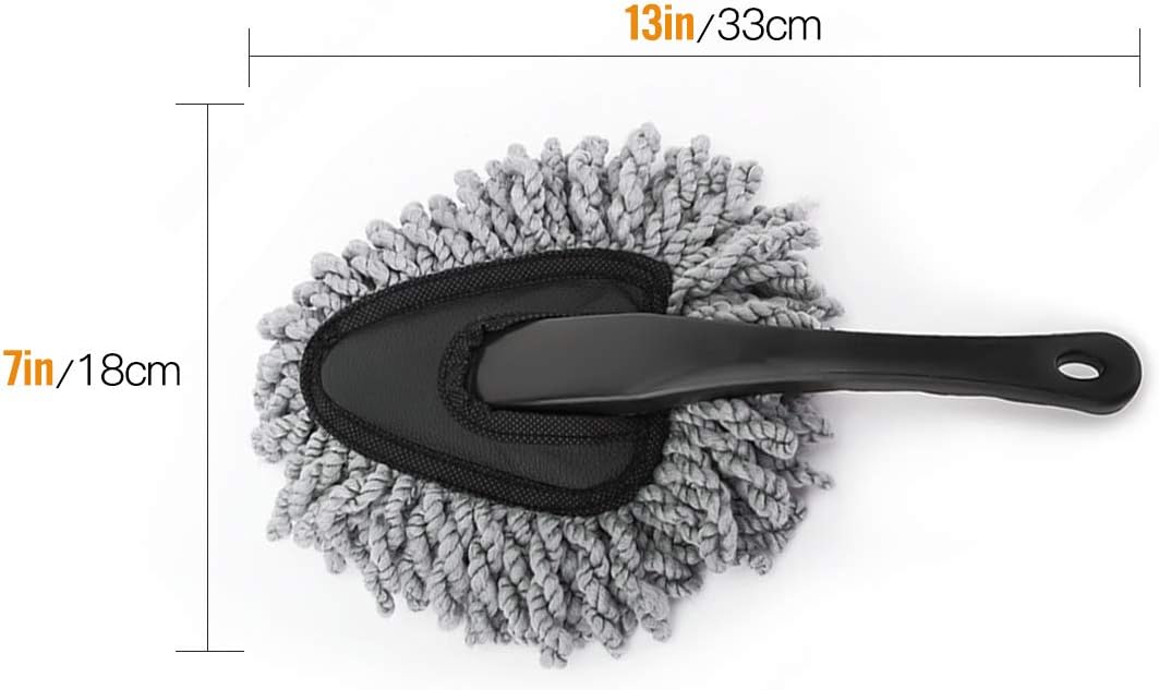Thumbnail 6 de MoKo 2 Pack Car Cleaning Brush (soft microfiber dusting tool) – Gray
