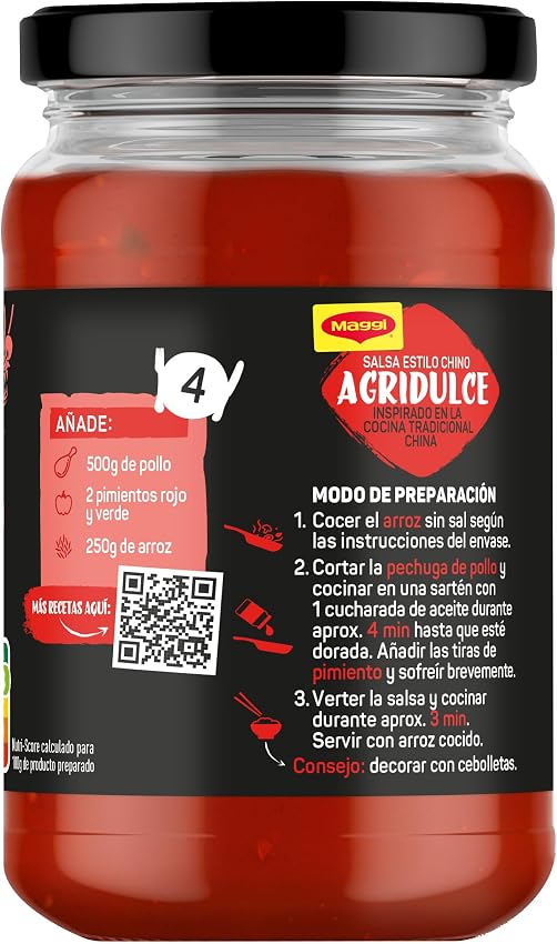 Detalle 2 de Maggi Salsa Asiática Agridulce 6 x 355 g