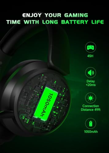 Detalle de RYR Captain 200 Wireless Gaming Headset for Xbox Series X|S, Xbox One, PS5/PS4, PC, Mac, Switch