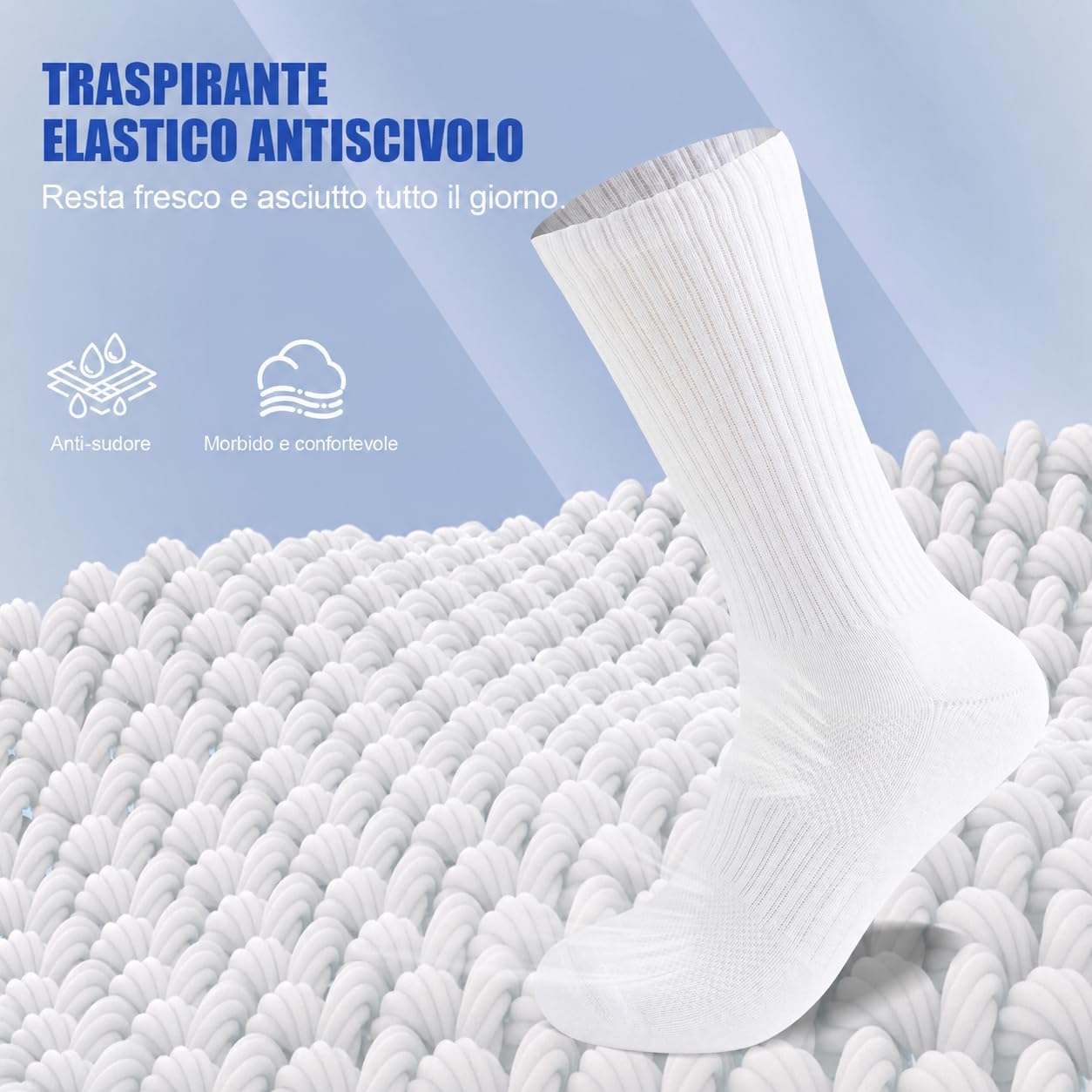Detalle de SockWaddles Calzini Uomo Donna - Calze in cotone senza cuciture, traspiranti e antivesciche, unisex 6 paia