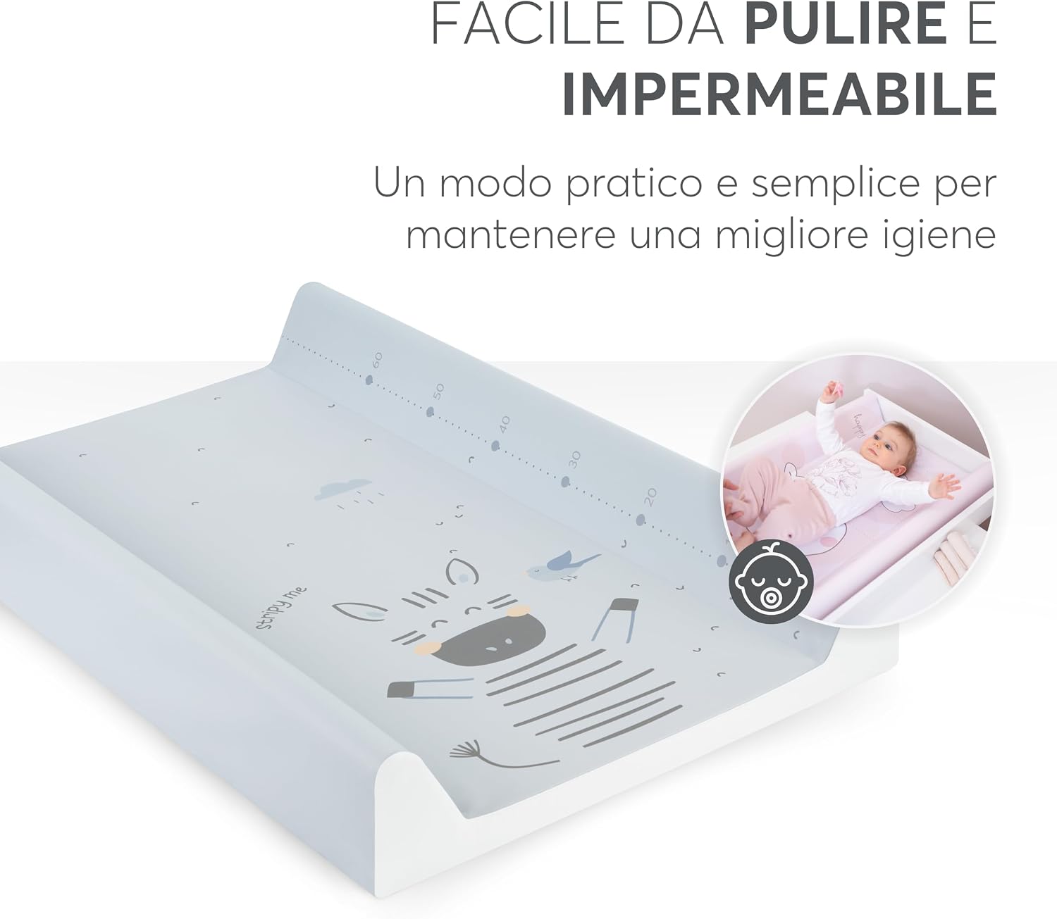 Detalle de KikkaBoo Fasciatoio portatile 80x50 cm 👶