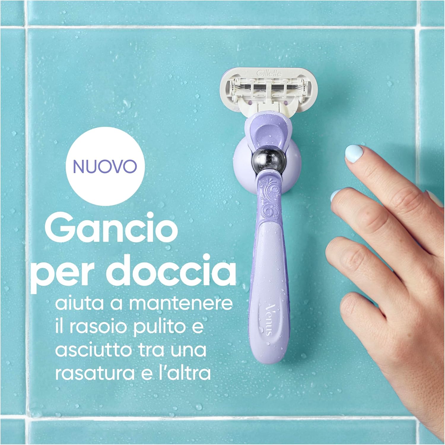 Thumbnail 4 de Gillette Venus Deluxe Smooth Swirl: rasoio donna con tecnologia FlexiBall e 9 lamette di ricambio