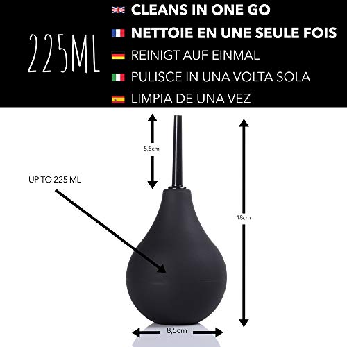 Detalle de Poire à Lavement Intime Takit 225 ml avec 3 Canules et Brosse de Nettoyage – Hygène et Confort