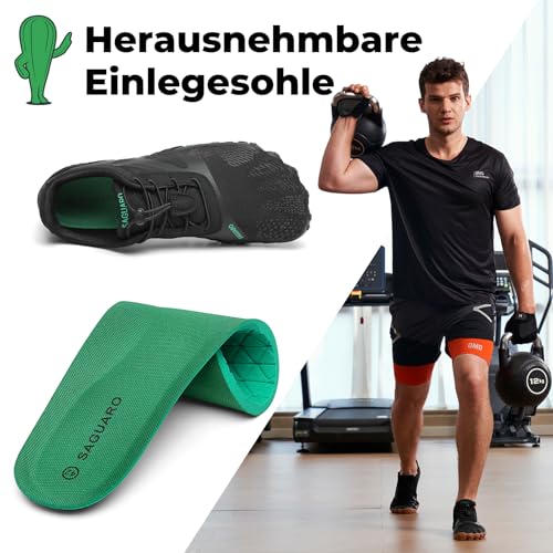 Thumbnail 4 de SAGUARO Barfußschuhe Vitality III – Barfußschuhe mit breiter Zehenbox, schwarz, Größe 43