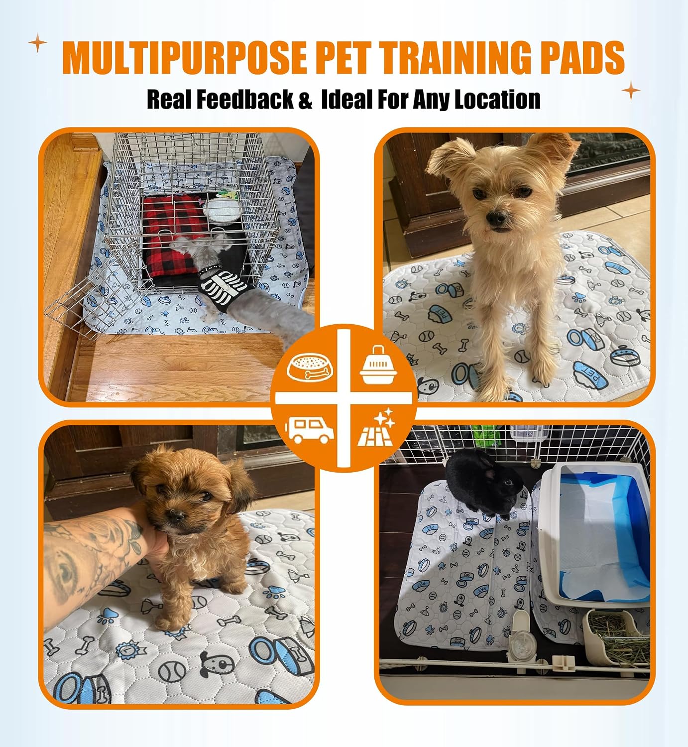 Thumbnail 5 de Washable Pee Pads 2 Pack 45x60cm