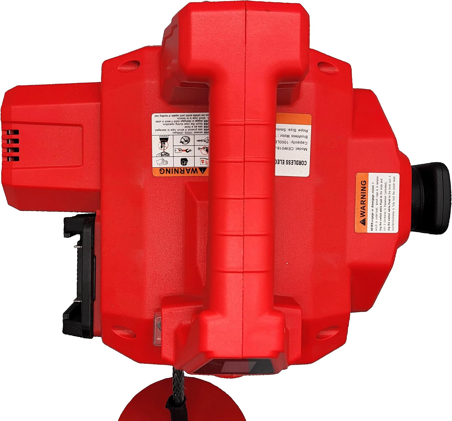 Detalle 2 de Berger & Schröter wciągarka akumulatorowa 18 V, 454 kg, 550 W, lina 12 m