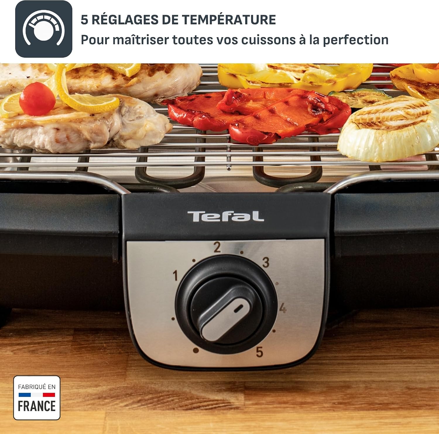 Detalle de Tefal EasyGrill 2-in-1 YY3818FB elektrische grill met planchaplaat, 2100 W