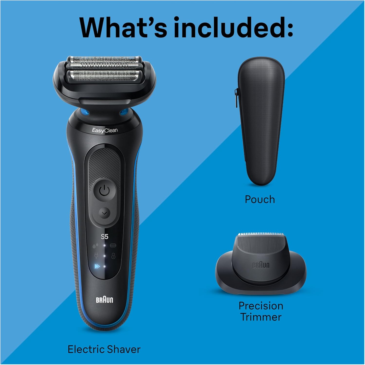 Detalle 2 de Braun 52-B1200s Series 5 Foil Shaver, Wet & Dry, 50-Minute Battery