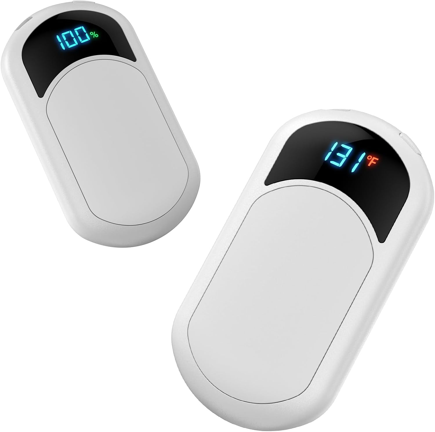Detalle de Hand Warmers 2-Pack (6400mAh Rechargeable) with 3 Heat Settings, up to 13Hrs
