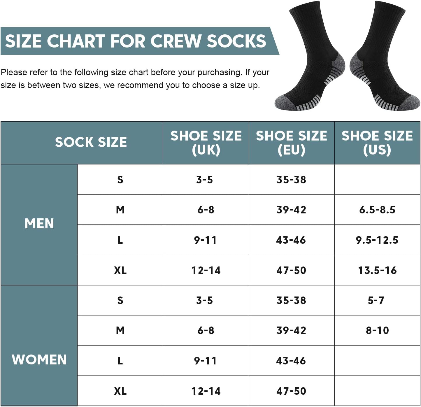 Thumbnail 6 de Coskefy sports socks, 6 pairs thick cushion