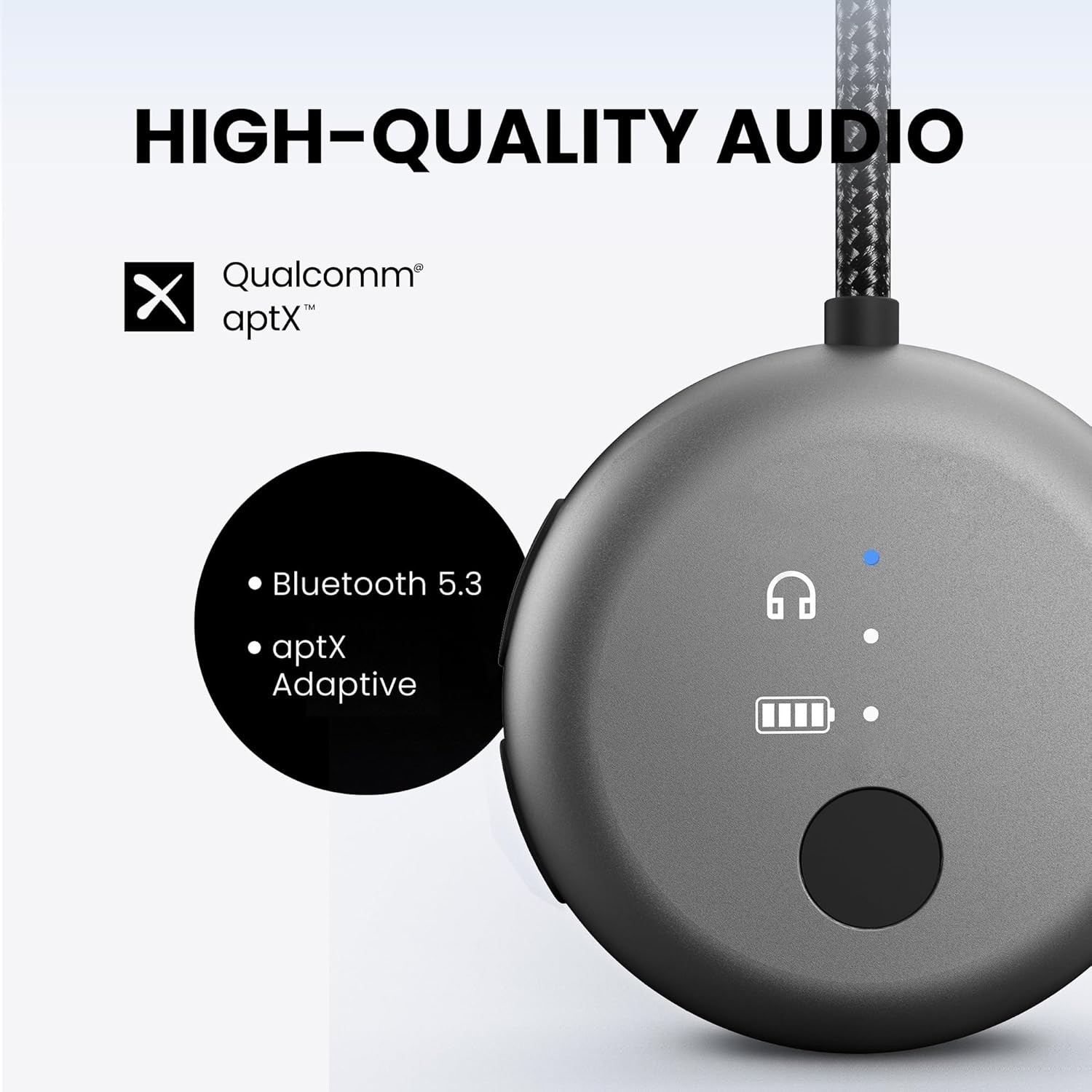 Thumbnail 2 de Avantree SoundJet R1: Airplane Bluetooth Transmitter for AirPods – aptX Adaptive, 25h Battery