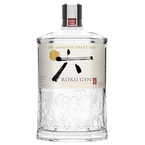 ROKU GIN – 6 japanische Botanicals, fein destilliert in Japan, 43% vol, 700 ml