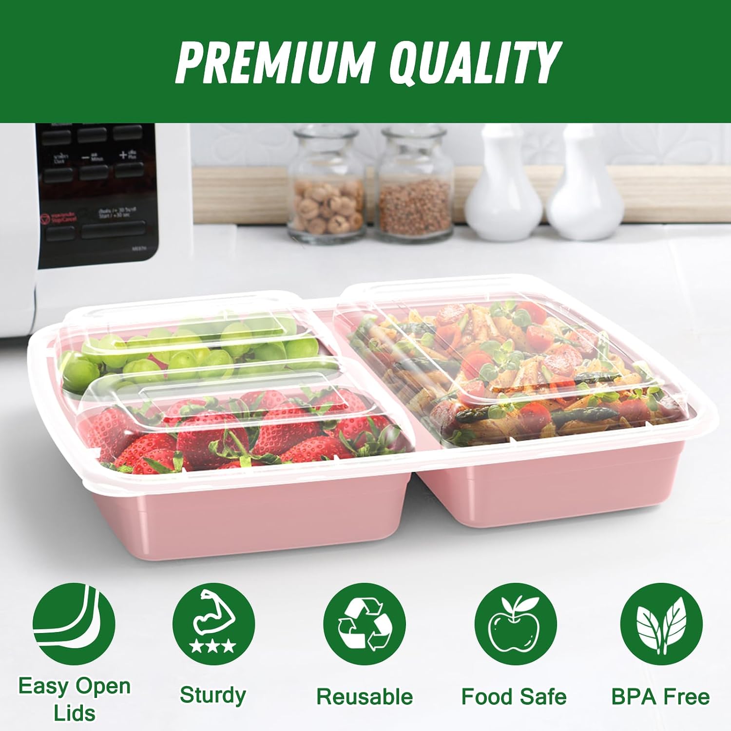 Thumbnail 2 de Meal Prep Containers 32 oz Pack 🍱