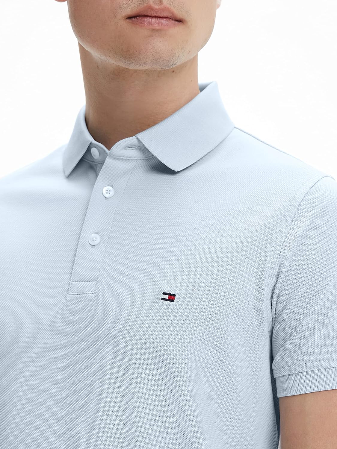 Detalle de Tommy Hilfiger Men’s Short Sleeve 1985 Slim Fit Polo Shirt