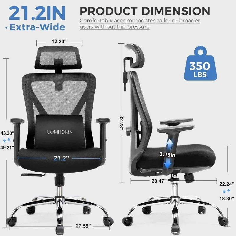 Detalle 2 de Silla Ergonómica GTPLAYER: comodidad para largas sesiones de oficina y gaming