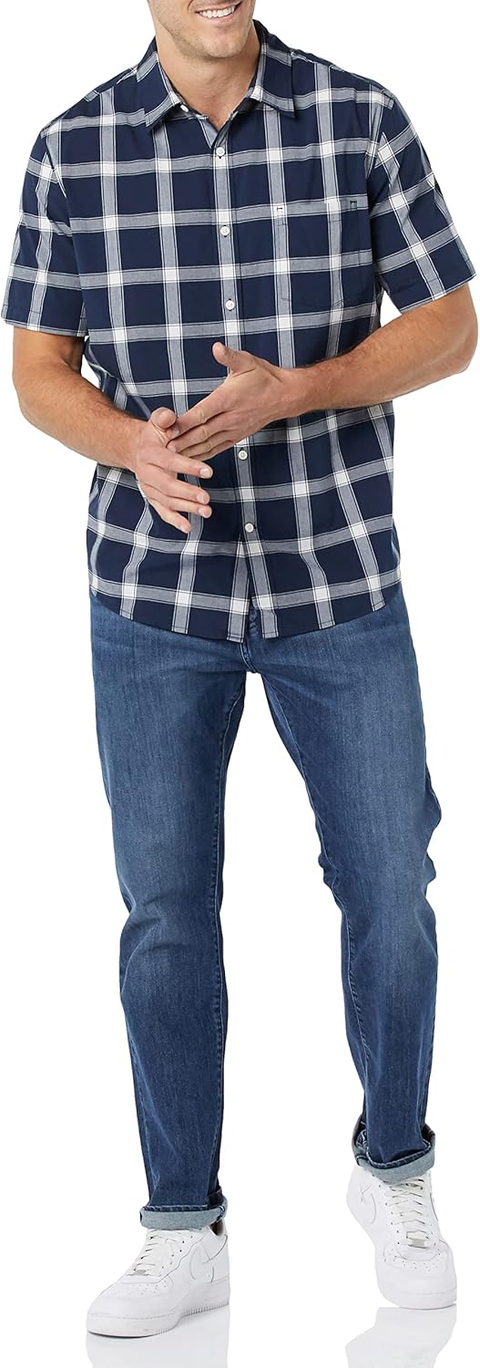 Thumbnail 2 de Amazon Essentials Men's Short-Sleeve Stretch Poplin Shirt (Big & Tall)