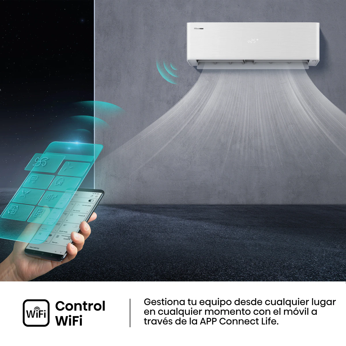 Thumbnail 4 de Hisense QH35XV4A aire acondicionado 3.010 frig/h WiFi