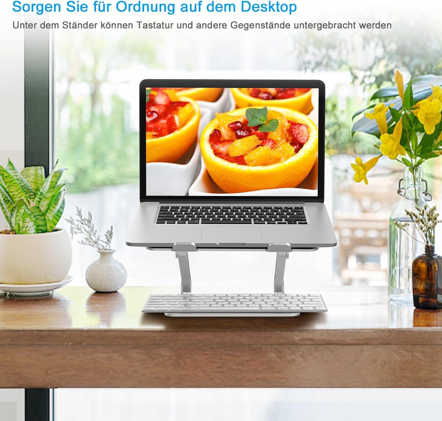 Thumbnail 6 de BoYata Laptop Ständer – Aluminium höhenverstellbarer Laptophalter mit Belüftung (10–17 Zoll)