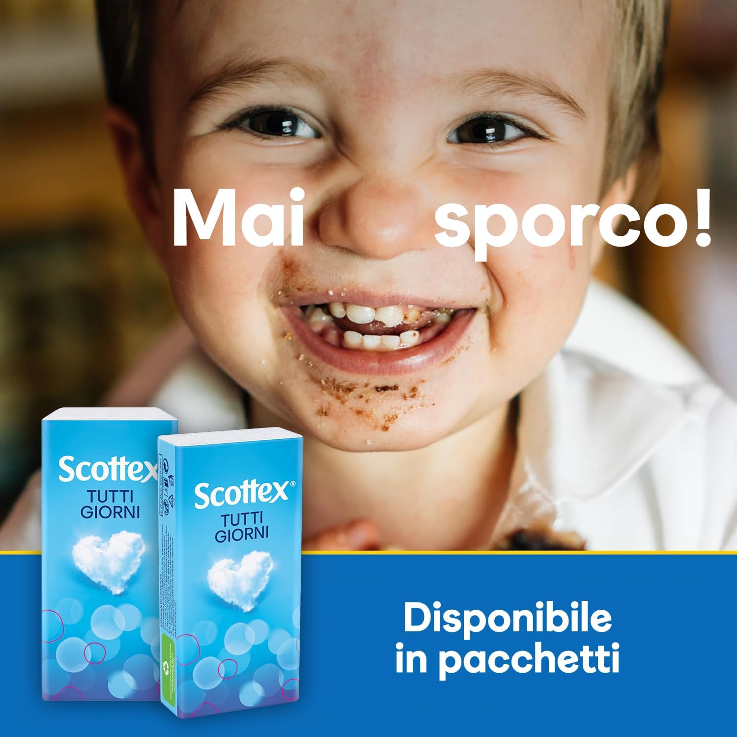 Detalle de Scottex Tutti i Giorni Fazzoletti di carta - 80 pezzi, FSC, prodotto in Italia