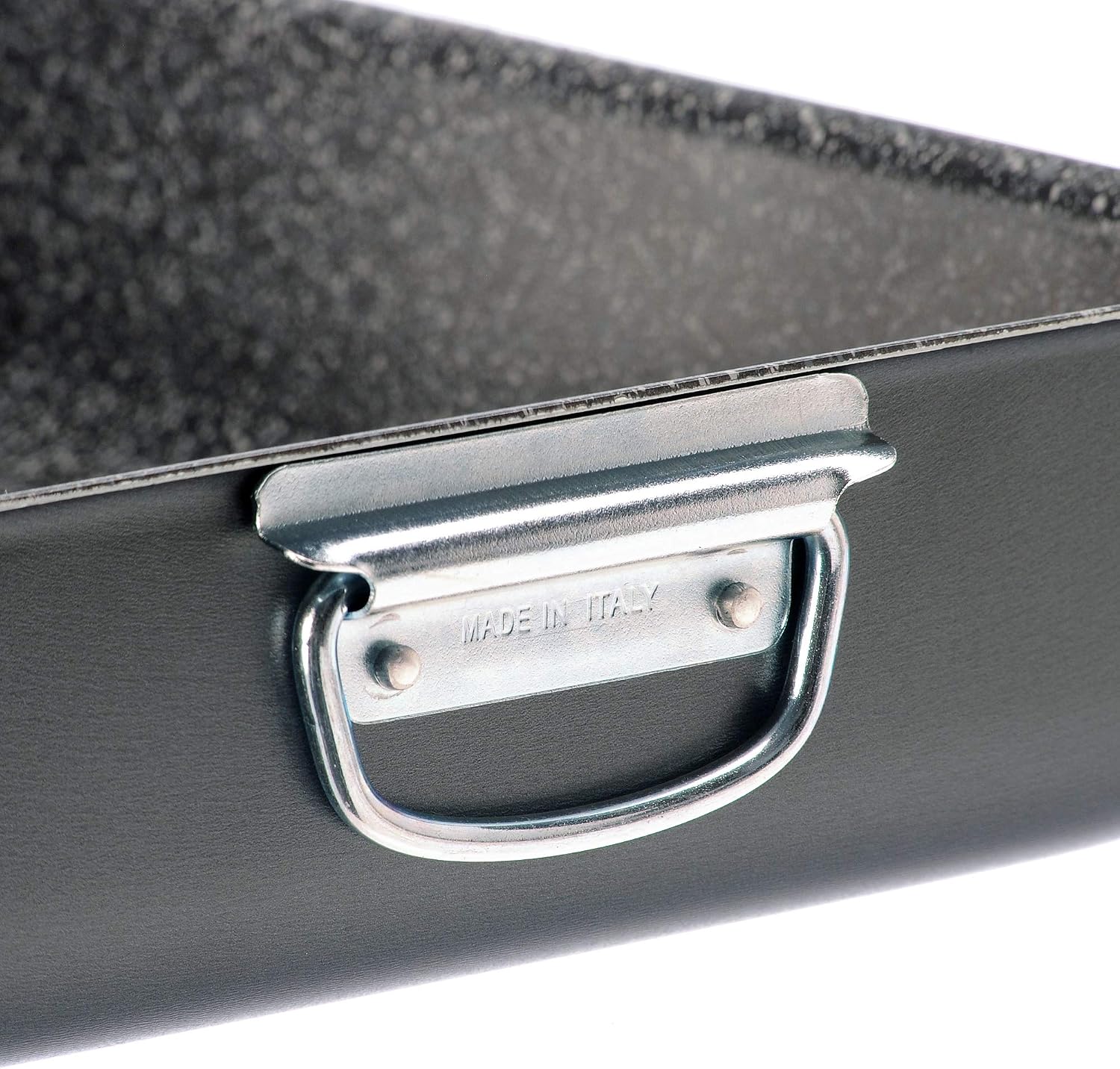 Detalle de ALLUFLON Tradition Italy aluminiowe naczynie do lasagne, czarne, 42 × 29,5 × 7,5 cm