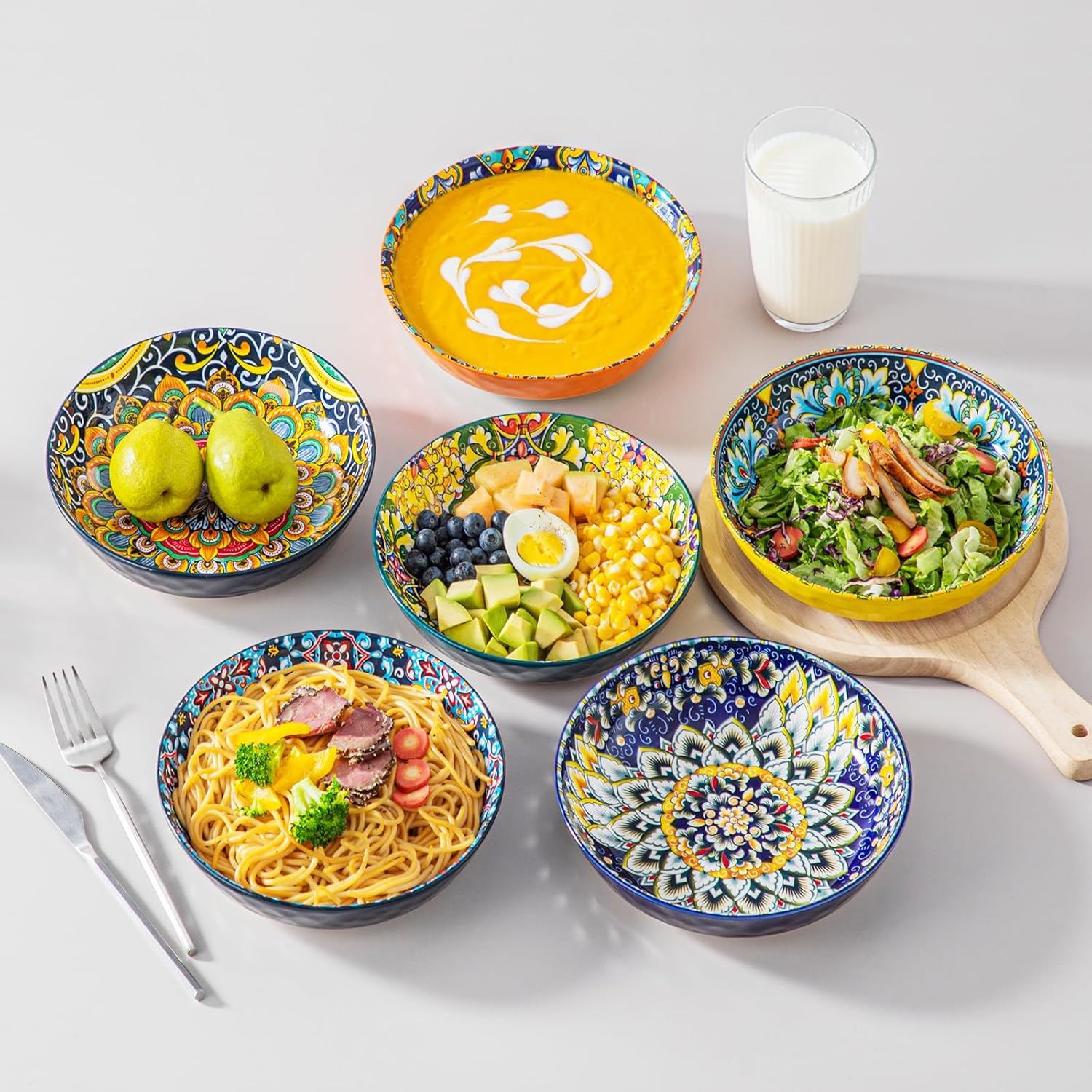 Detalle de Vancasso Pasta Bowls 32 Oz set of 6