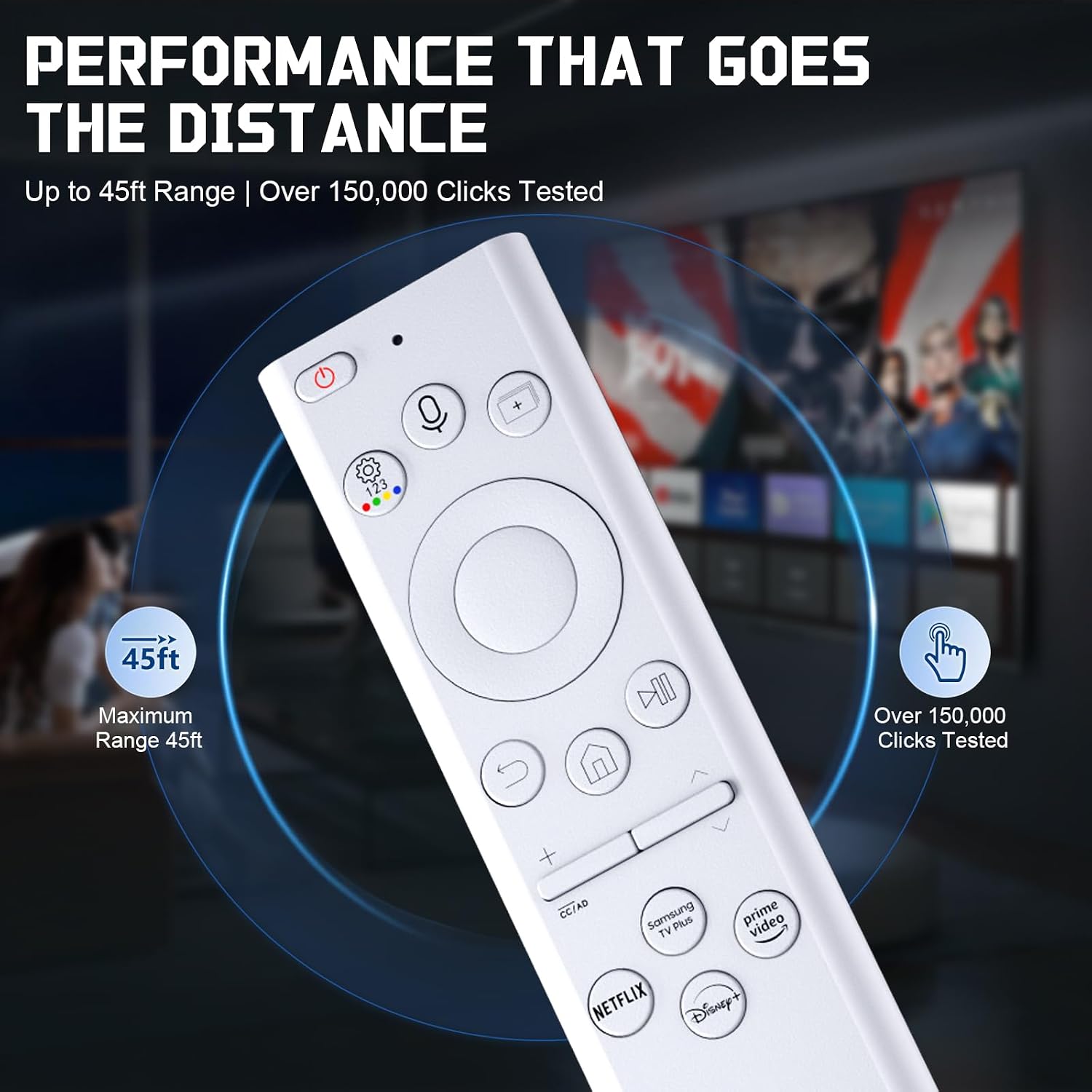 Thumbnail 5 de Liokoc BN59-01391A Samsung TV Remote with Bluetooth Voice Control and App Shortcuts