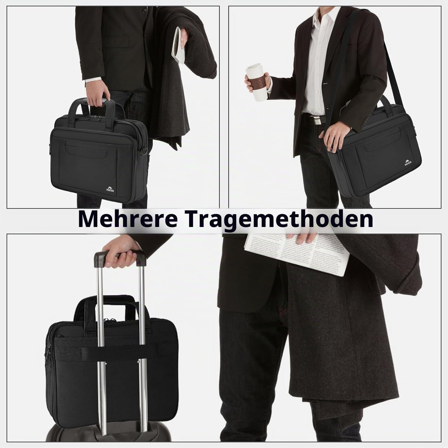 Detalle 2 de MATEIN Laptoptasche 17,3 Zoll wasserdicht