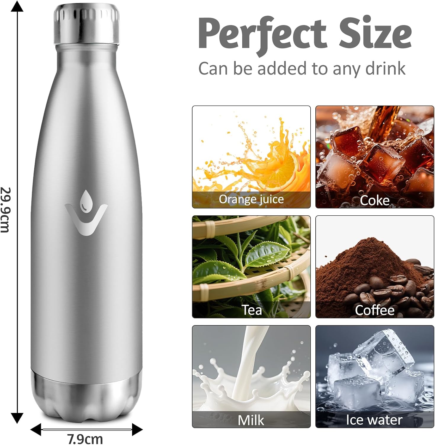 Detalle de HoneyHolly Borraccia Termica 750ML acciaio inox