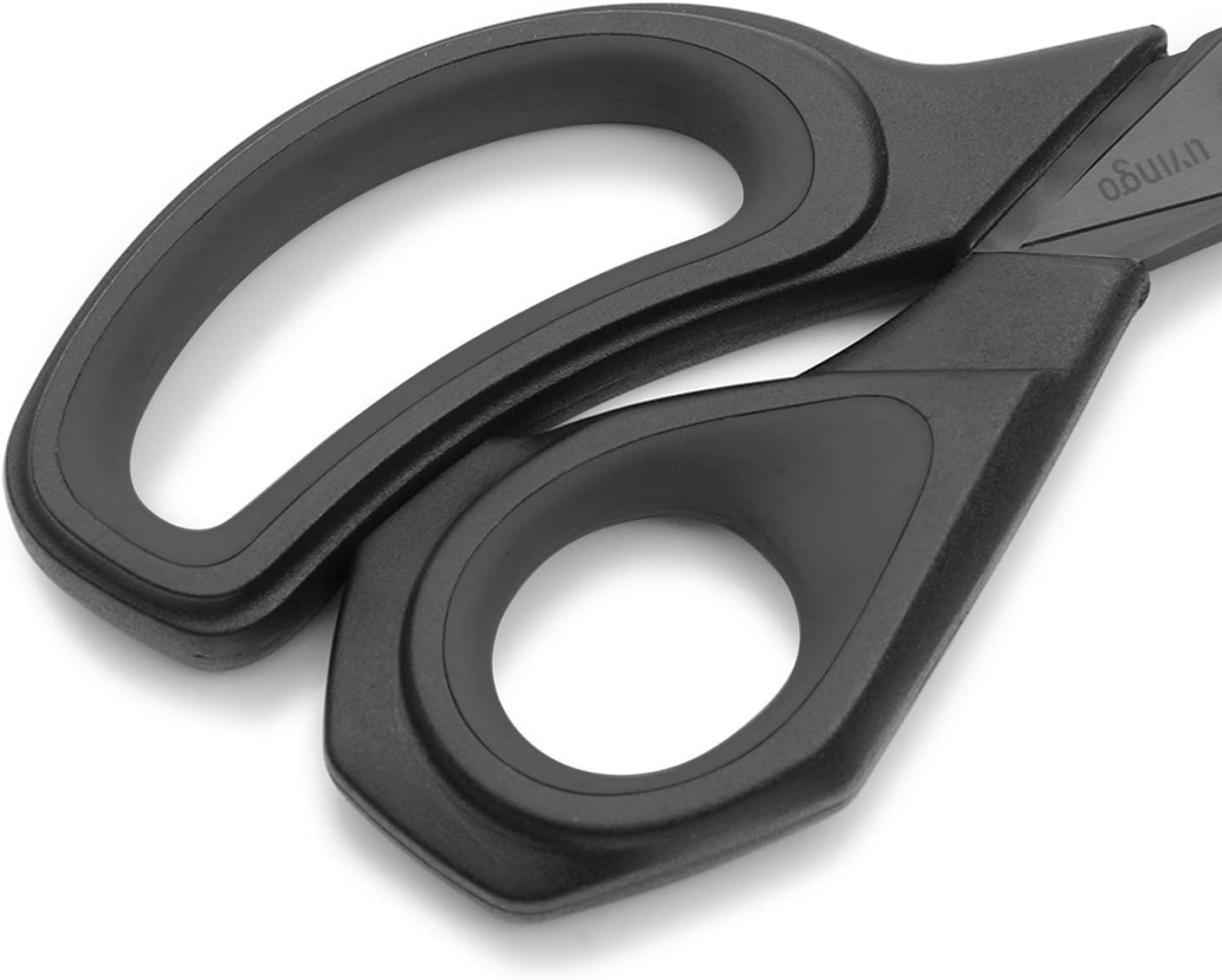 Thumbnail 2 de LIVINGO Ensemble de ciseaux de couture avec lames revêtues titane (22 cm + 24 cm) – acier forgé, manche en caoutchouc doux