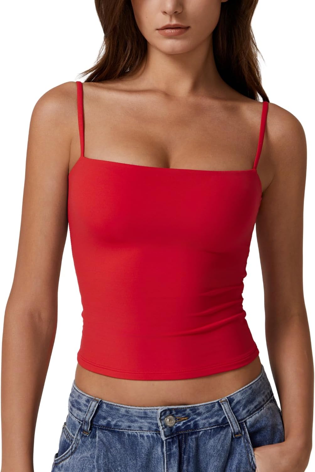 Detalle de QINSEN Double Lined Tank Top 75% Nylon