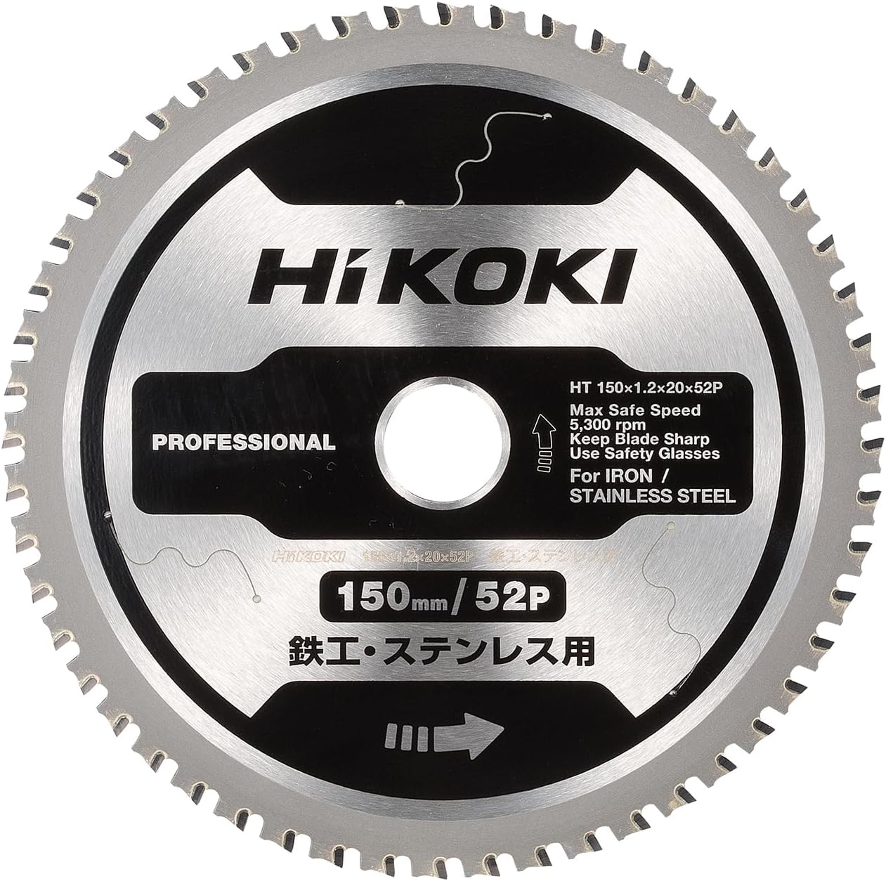 Detalle de HiKOKI 0037-7219 軽天用チップソー 150×54P、CD3605DB・CD3605DFA用