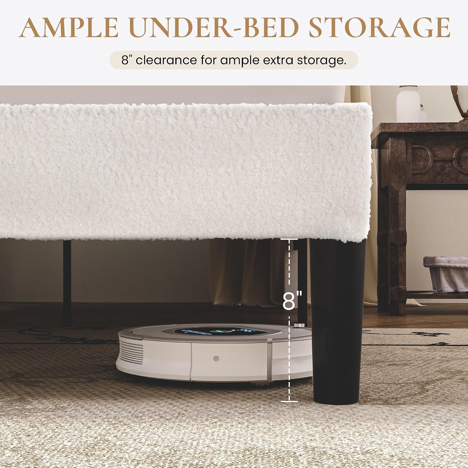Detalle de SHA CERLIN Bed Frame, Full Size