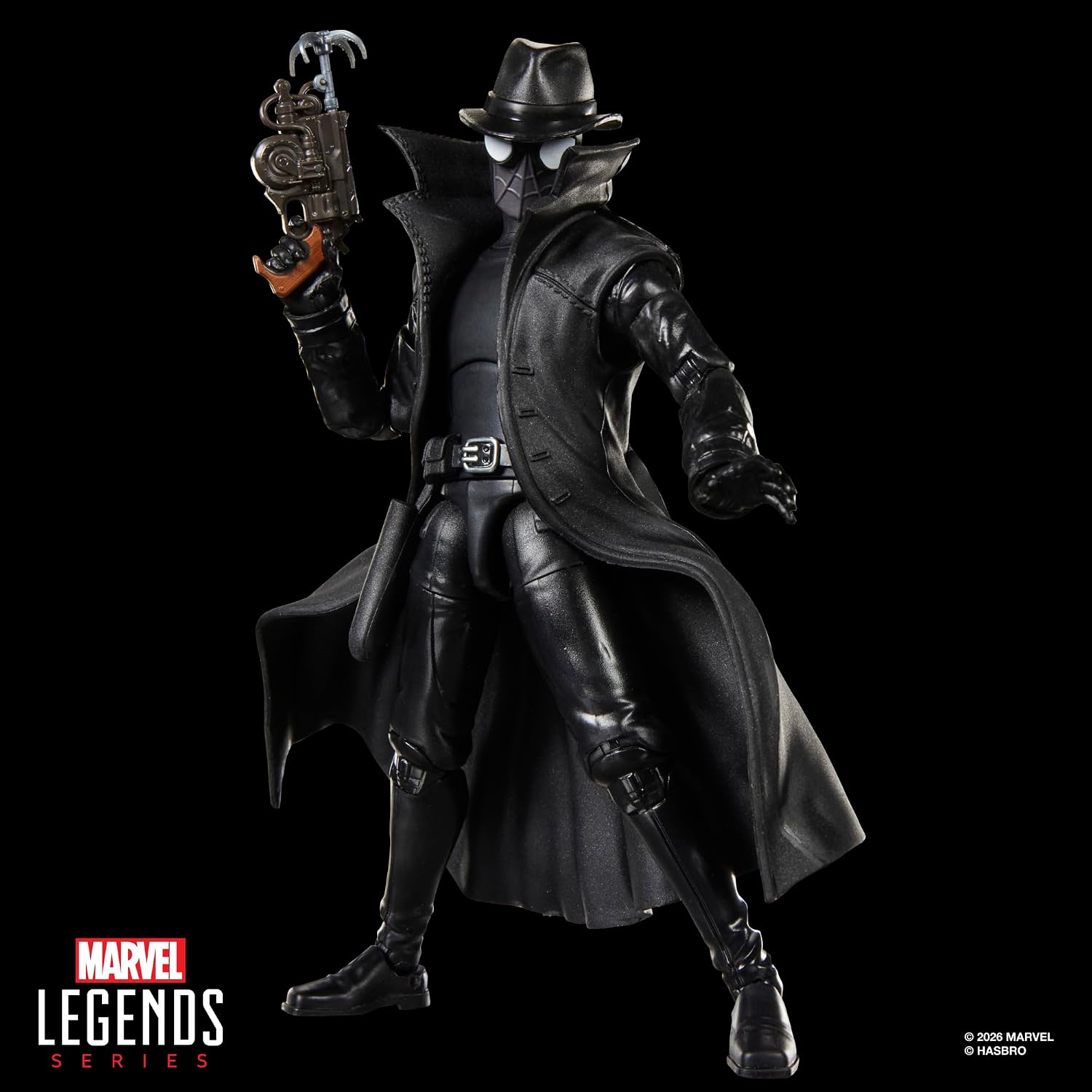 Detalle de Marvel Legends Spider-Man Noir G2094 – figurka 15 cm, 6 akcesoriów i karta retro