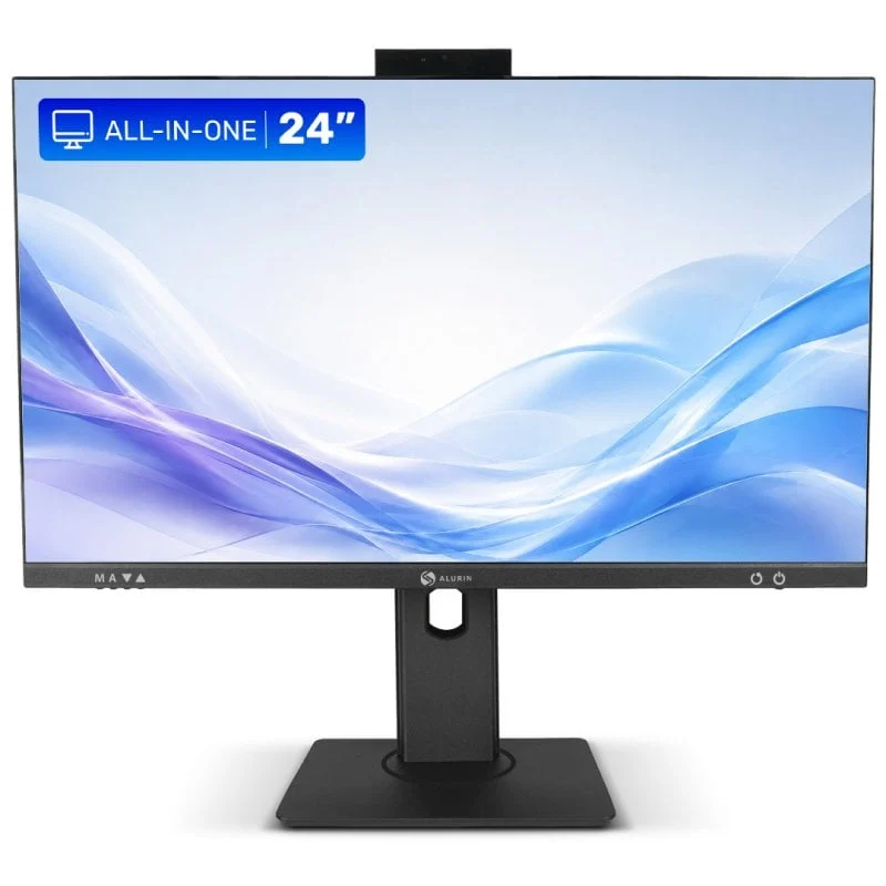 Detalle 2 de Alurin Flow AIO i5-12400/16GB/500GB/24" Altura regulable + Owlotech MK500 Combo