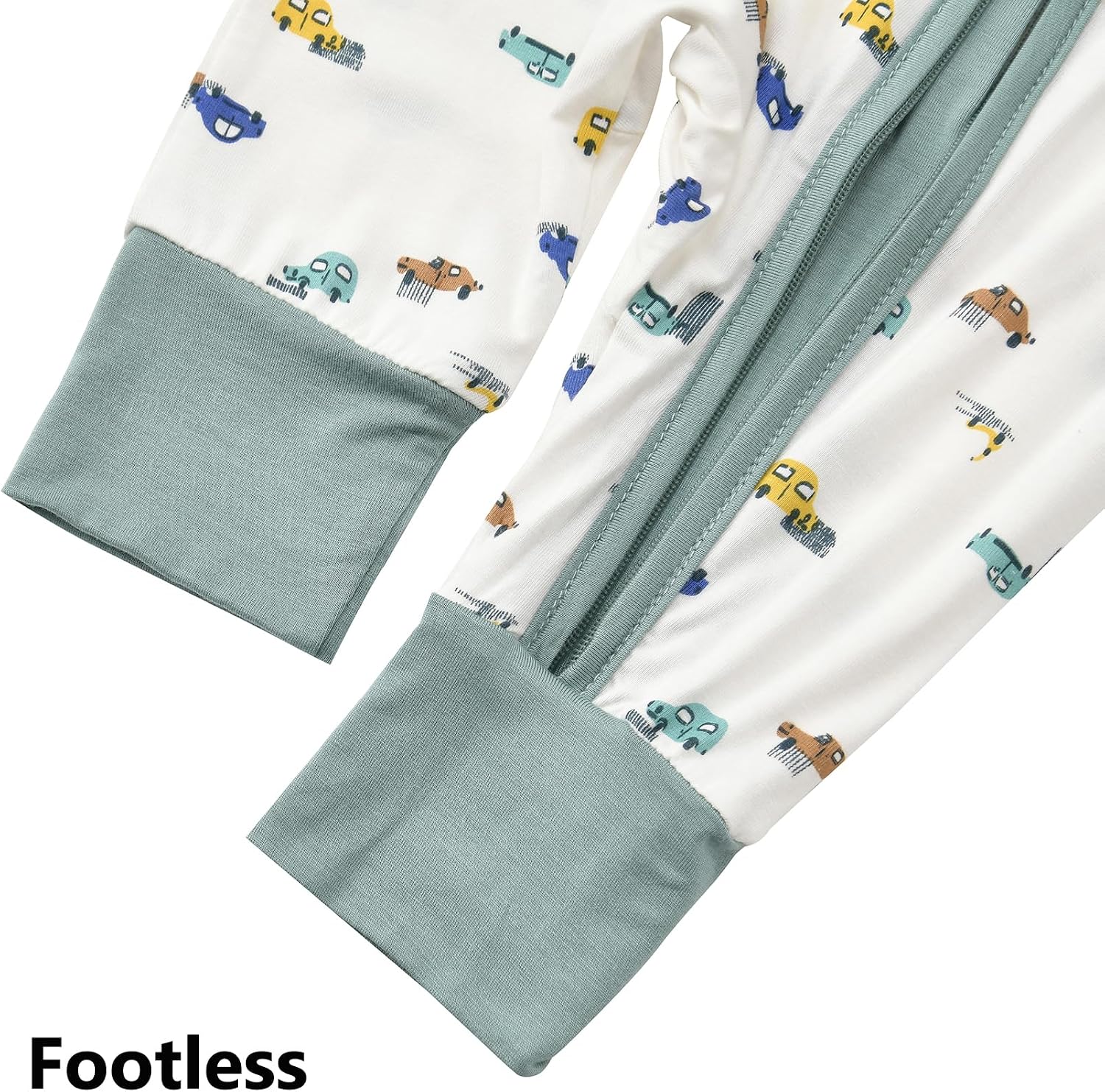 Detalle 2 de Aablexema Baby Footless Pajamas in Rayon from Bamboo